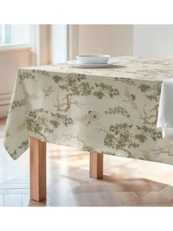 Mint Rugs Küchentextilien|Tisch- & Küchentextilien<Tischdecke "Natural Garza" in Creme/ Grün