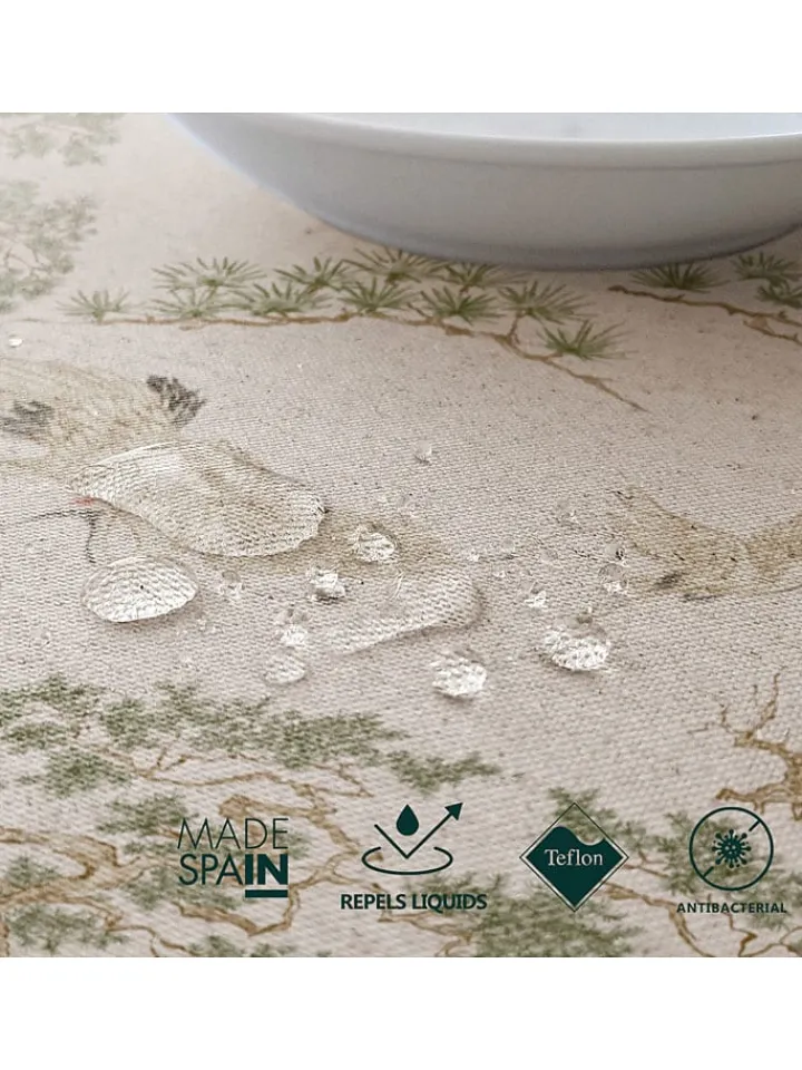 Mint Rugs Küchentextilien|Tisch- & Küchentextilien<Tischdecke "Natural Garza" in Creme/ Grün