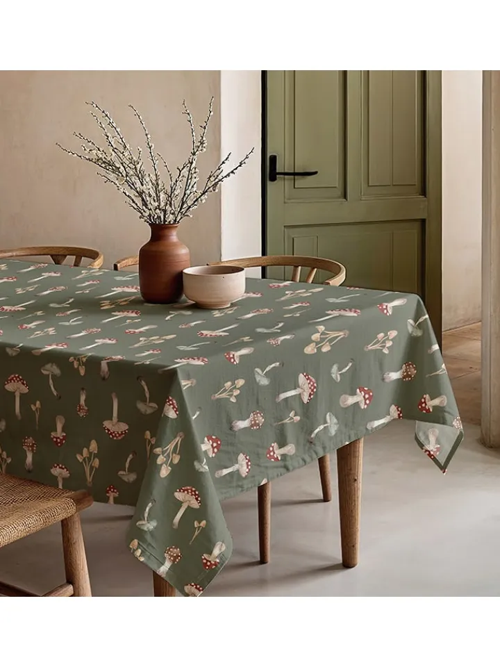 Mint Rugs Küchentextilien|Tisch- & Küchentextilien<Tischdecke "Nordic Amanita" in Grün