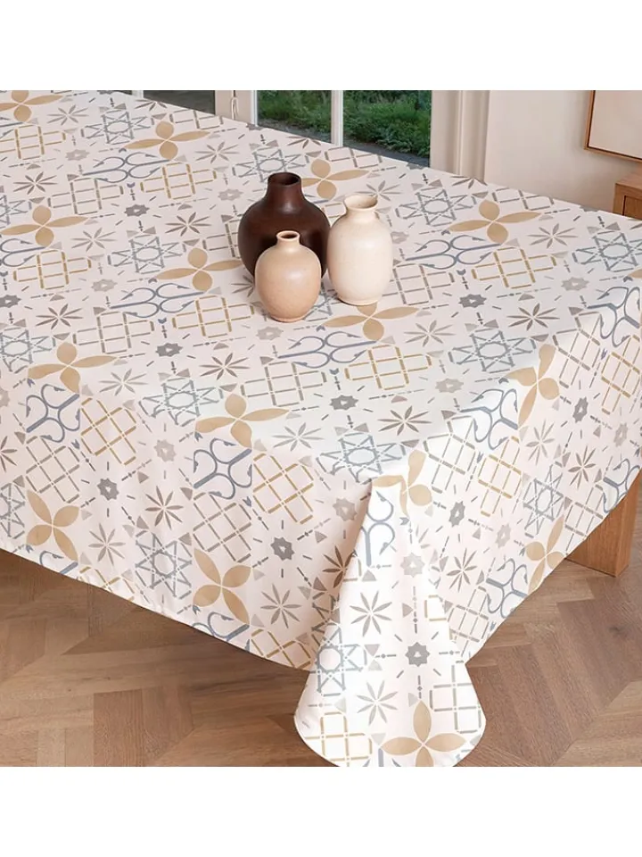 Mint Rugs Tisch- & Küchentextilien<Tischdecke "Nordic Tile" in Creme/ Senf