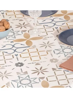 Mint Rugs Tisch- & Küchentextilien<Tischdecke "Nordic Tile" in Creme/ Senf