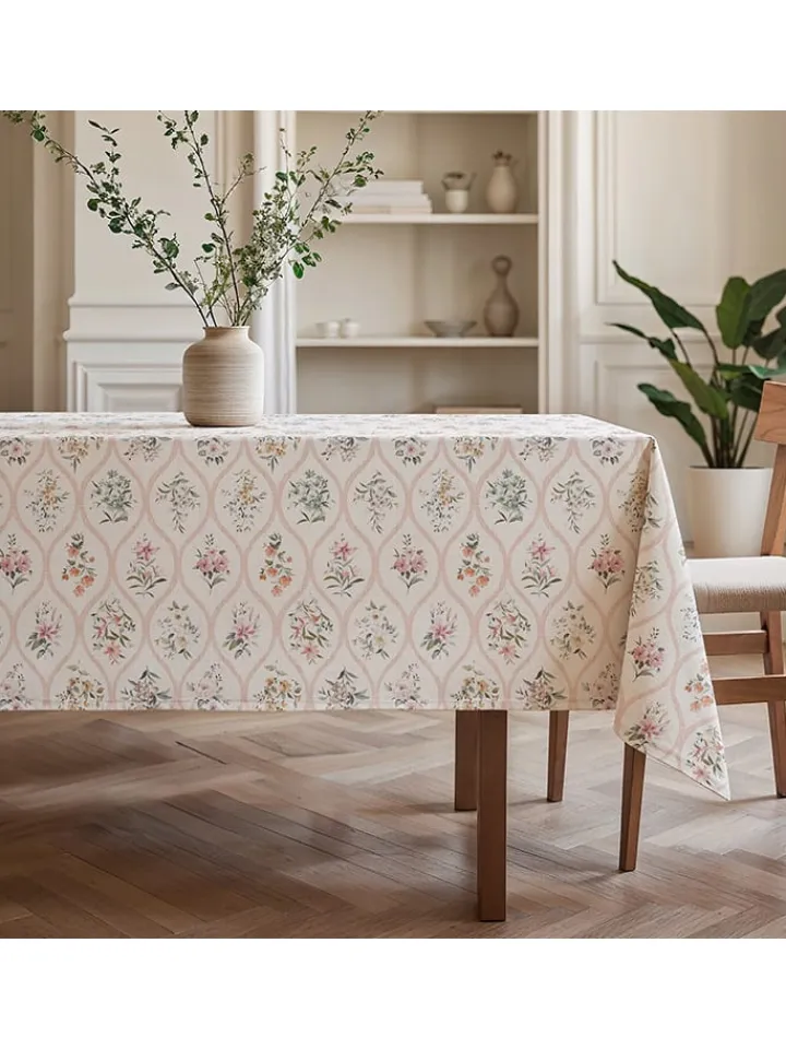 Mint Rugs Küchentextilien|Tisch- & Küchentextilien<Tischdecke "Patrice" in Weiß/ Rosa