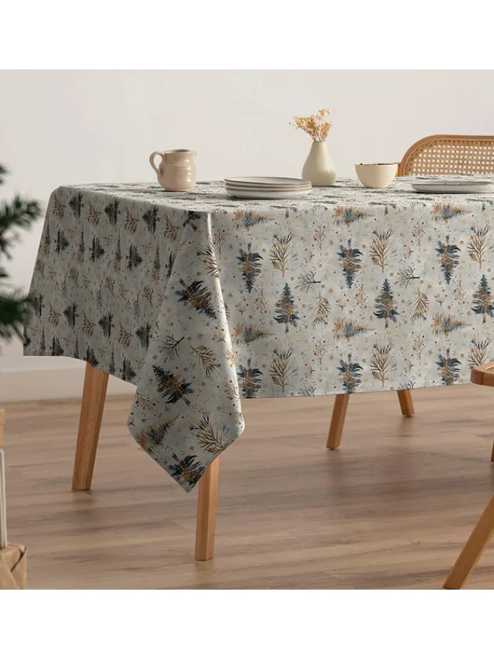 GAMUSI Küchentextilien<Tischdecke "Spruce" in Creme/ Grün