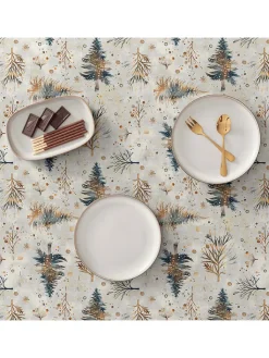 GAMUSI Küchentextilien<Tischdecke "Spruce" in Creme/ Grün