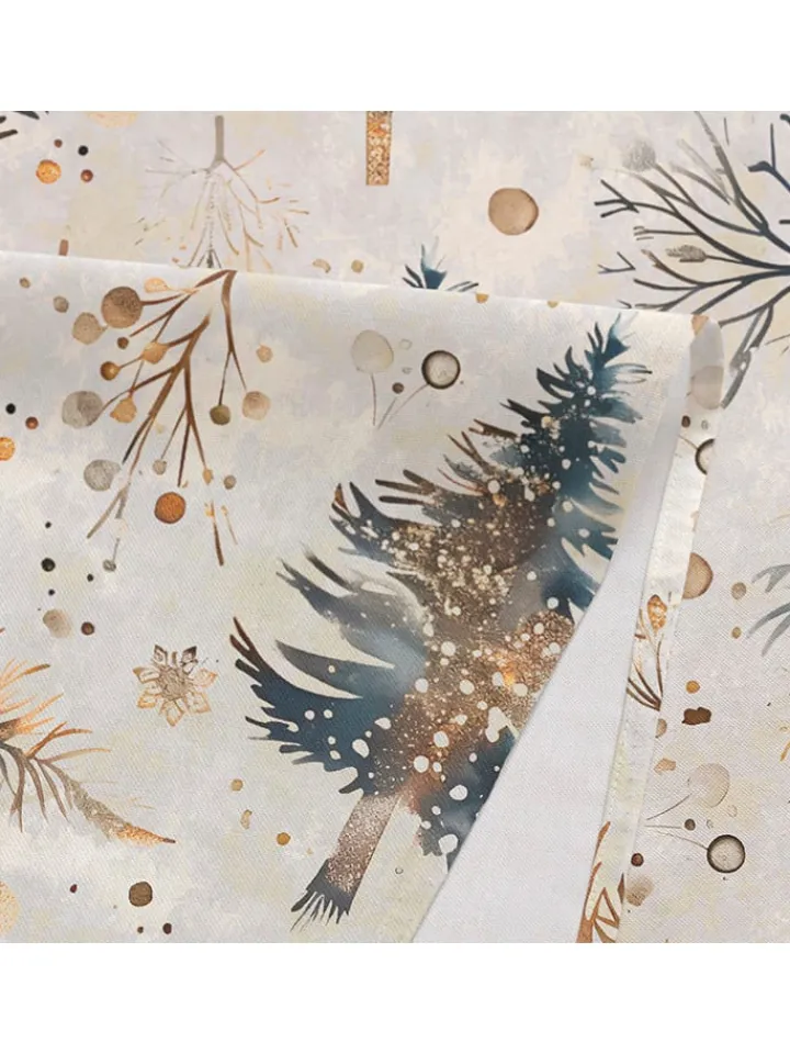 GAMUSI Küchentextilien<Tischdecke "Spruce" in Creme/ Grün