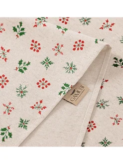 GAMUSI Küchentextilien<Tischdecke "Velno" in Creme/ Rot/ Grün