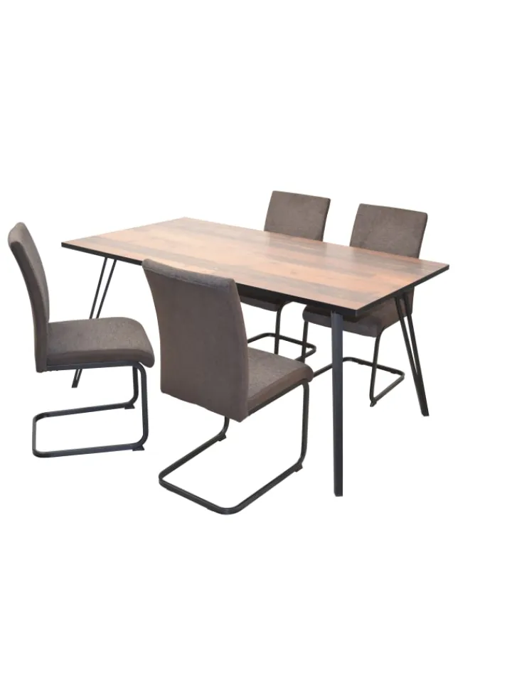 möbel-direkt Möbel-Sets<Tischgruppe- 5teilig Napoli in braun