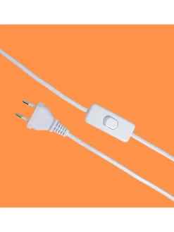 relaxdays Tischleuchten<Tischlampe in Grau/ Weiß - (H)35 x Ø 25 cm