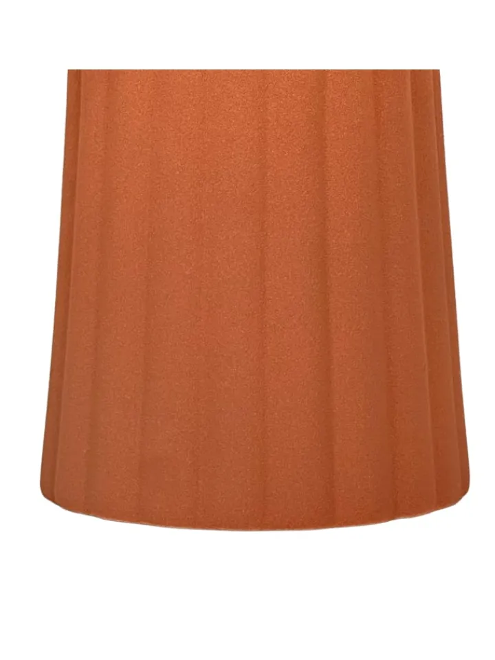 relaxdays Tischleuchten<Tischlampe in Terracotta - (H)42 x Ø 23 cm