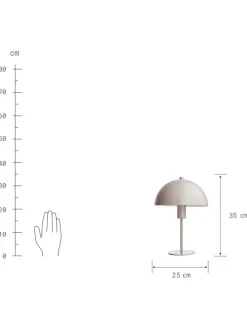 Butlers Tischleuchten<Tischlampe TOPEE in Beige