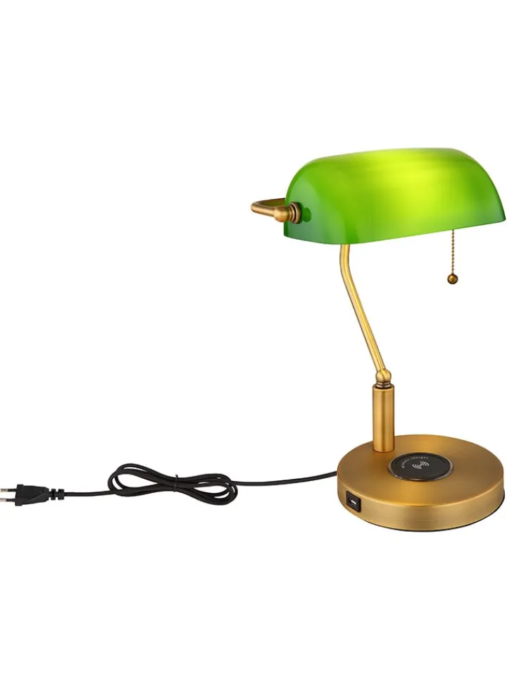 Globo lighting Tischleuchten<Tischleuchte "Antique" in Grün/ Gold - (B)26,5 x (H)36 x (T)25 cm