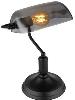Globo lighting Tischleuchten<Tischleuchte "Antique" in Schwarz - (L)26,5 x (B)18 x (H)37 cm