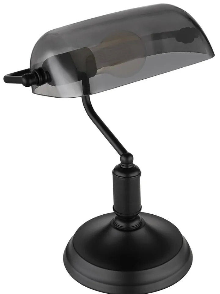 Globo lighting Tischleuchten<Tischleuchte "Antique" in Schwarz - (L)26,5 x (B)18 x (H)37 cm