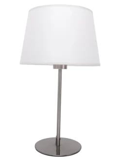 näve Tischleuchten<Tischleuchte "Bologna" in Chrom/ Weiß - (H)45 cm