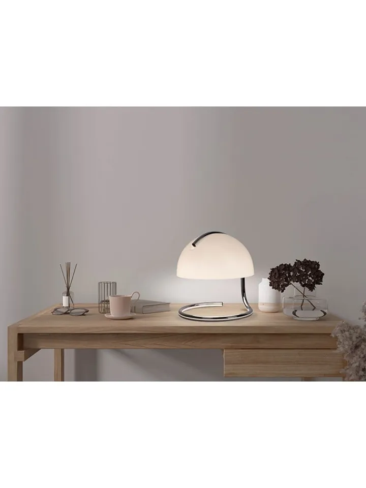 näve Tischleuchten<Tischleuchte "Burano" in Weiß - (H)25 x Ø 23,5 cm