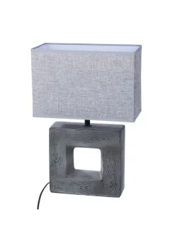 GILDE Leuchtmittel<Tischleuchte Carré grau - (H) 45cm
