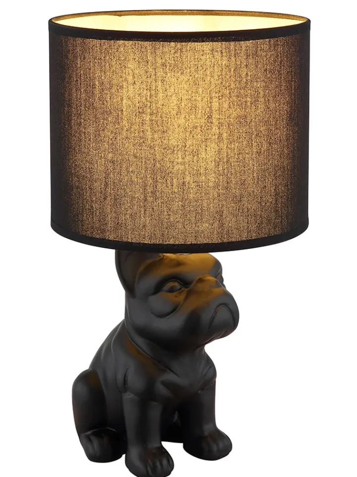 Globo lighting Tischleuchten<Tischleuchte ''Dogo'' in Schwarz - (B)23,3 x (H)40 x (T)22 cm