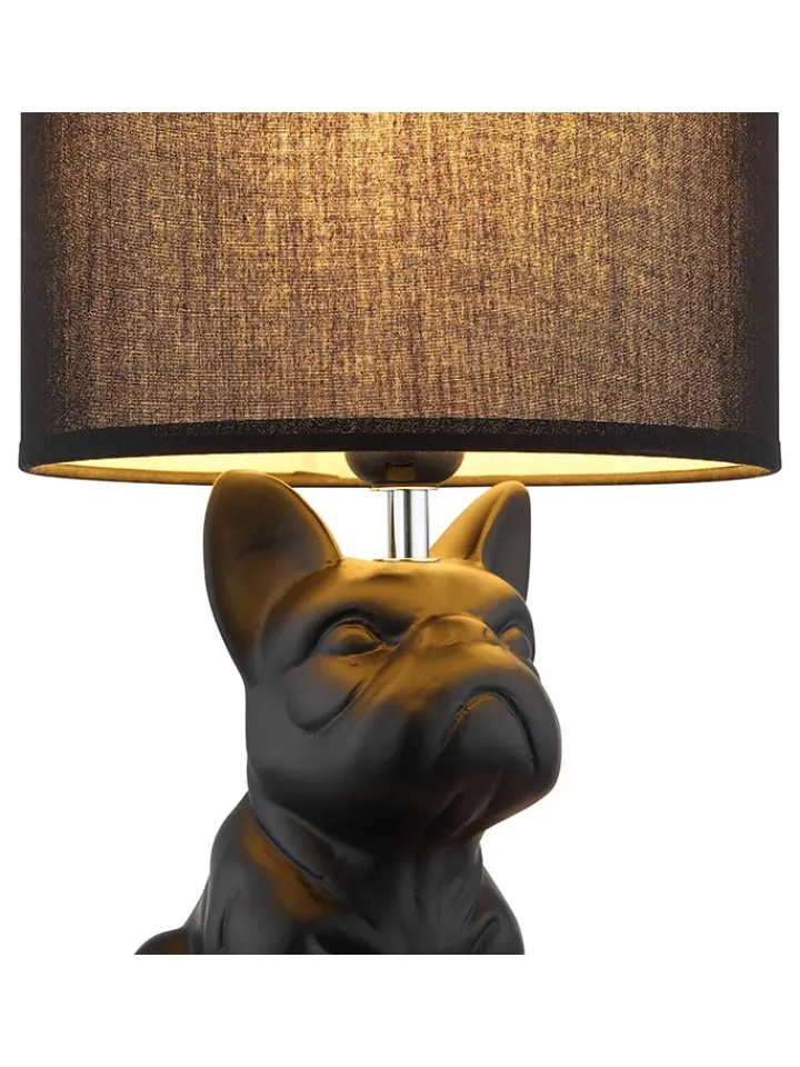 Globo lighting Tischleuchten<Tischleuchte ''Dogo'' in Schwarz - (B)23,3 x (H)40 x (T)22 cm