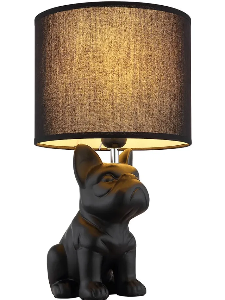 Globo lighting Tischleuchten<Tischleuchte ''Dogo'' in Schwarz - (B)23,3 x (H)40 x (T)22 cm