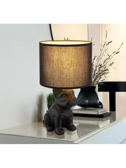 Globo lighting Tischleuchten<Tischleuchte ''Dogo'' in Schwarz - (B)23,3 x (H)40 x (T)22 cm