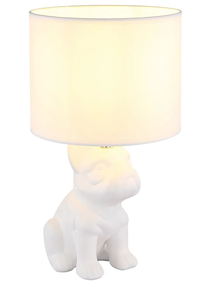 Globo lighting Tischleuchten<Tischleuchte ''Dogo'' in Weiß - (B)23,3 x (H)40 x (T)22 cm