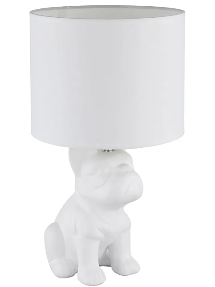 Globo lighting Tischleuchten<Tischleuchte ''Dogo'' in Weiß - (B)23,3 x (H)40 x (T)22 cm
