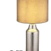 Globo lighting Tischleuchten<Tischleuchte "Elden" in Silber/ Grau - (H)61 x Ø 30,5 cm