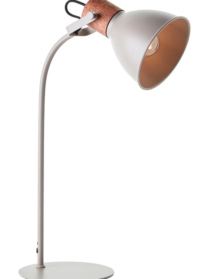 Brilliant Tischleuchten<Tischleuchte "Erena" in Taupe - (H)52 cm