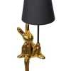 näve Tischleuchten<Tischleuchte "Helge" in Gold/ Schwarz - (H)45 x Ø 18 cm
