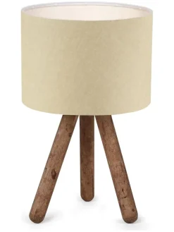 Opviq Tischleuchten<Tischleuchte in Beige/ Natur - (H)32 cm