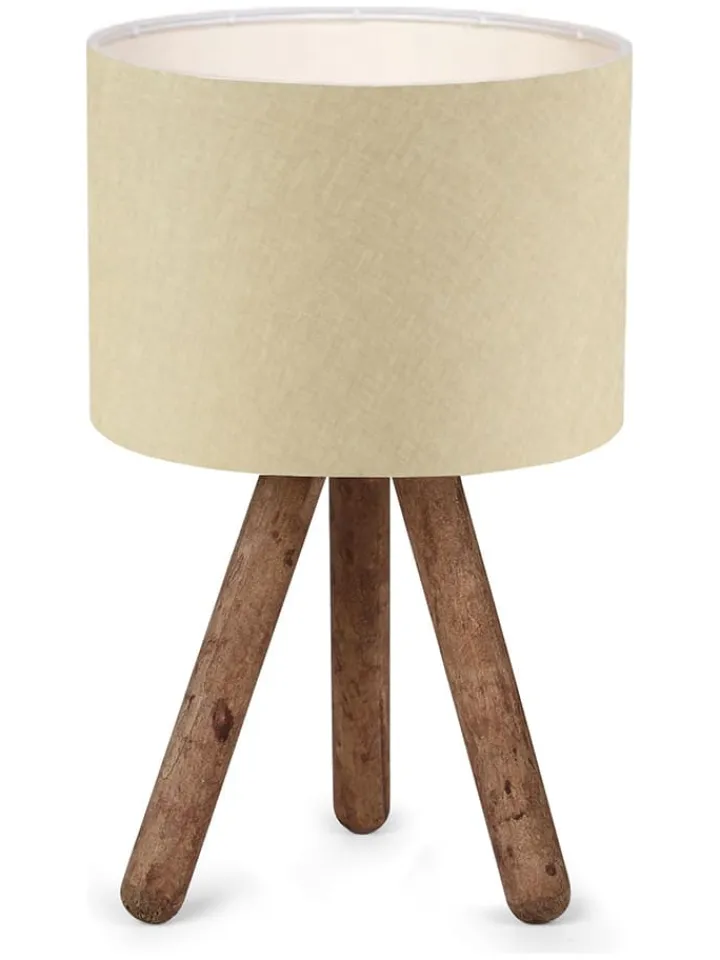 Opviq Tischleuchten<Tischleuchte in Beige/ Natur - (H)32 cm
