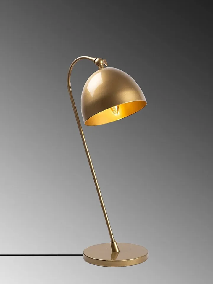 Opviq Tischleuchten<Tischleuchte in Gold - (H)54 x Ø 18 cm