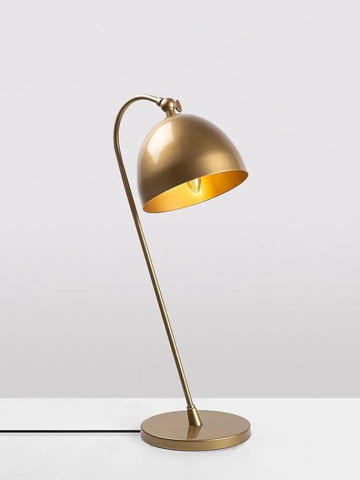 Opviq Tischleuchten<Tischleuchte in Gold - (H)54 x Ø 18 cm