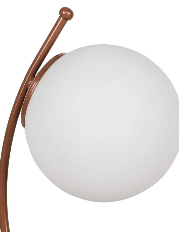 ABERTO DESIGN Tischleuchten<Tischleuchte in Weiß/ Hellbraun - (B)23 x (H)43 cm