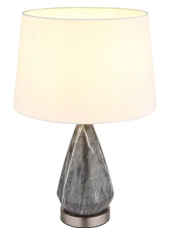 Globo lighting Tischleuchten<Tischleuchte ''Kisa'' in Grau - (H)54 x Ø 35 cm
