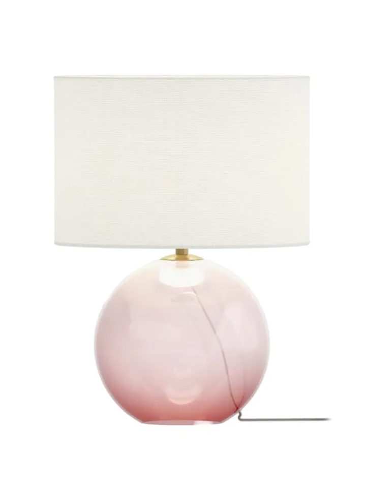 home24 Tischleuchten<Tischleuchte LUMENZA in Pink / Weiß