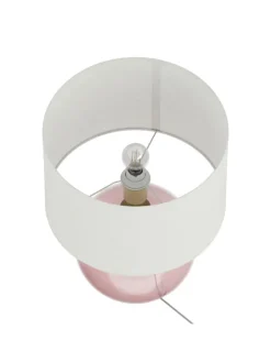 home24 Tischleuchten<Tischleuchte LUMENZA in Pink / Weiß