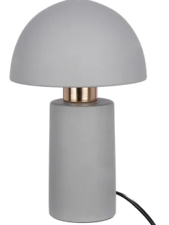 GILDE Tischleuchten<Tischleuchte "Mushroom" in Grau - (H)29 cm