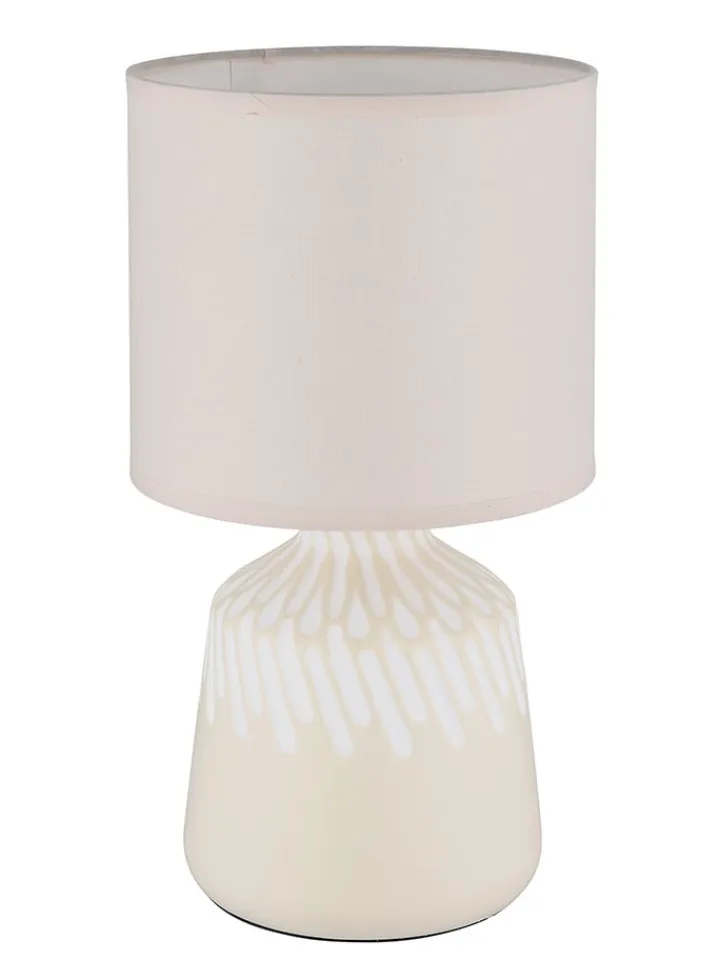 Globo lighting Tischleuchten<Tischleuchte "Rela" in Creme - (H)31,5 x Ø 17,5 cm