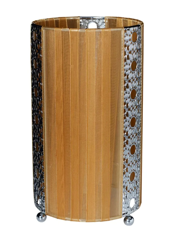 näve Tischleuchten<Tischleuchte "SHERYL" in braun - (L)12.5 cm x (B)12.5 cm x (H)23 cm