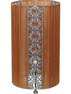 näve Tischleuchten<Tischleuchte "SHERYL" in braun - (L)12.5 cm x (B)12.5 cm x (H)23 cm