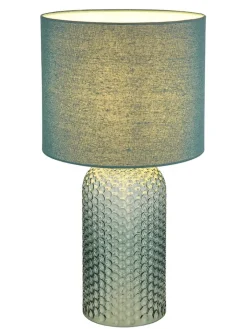 Globo lighting Tischleuchten<Tischleuchte "Sofia" in Petrol - (H)50 x Ø 26,5 cm