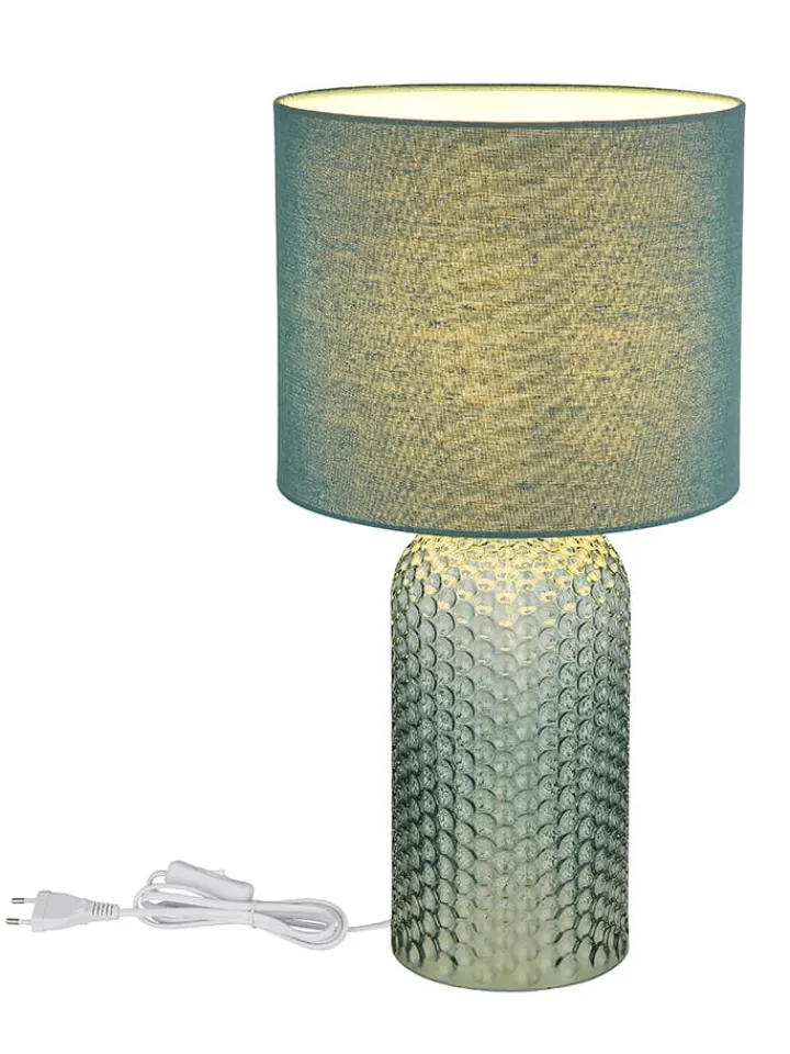 Globo lighting Tischleuchten<Tischleuchte "Sofia" in Petrol - (H)50 x Ø 26,5 cm