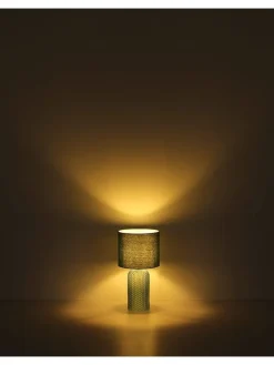 Globo lighting Tischleuchten<Tischleuchte "Sofia" in Petrol - (H)50 x Ø 26,5 cm