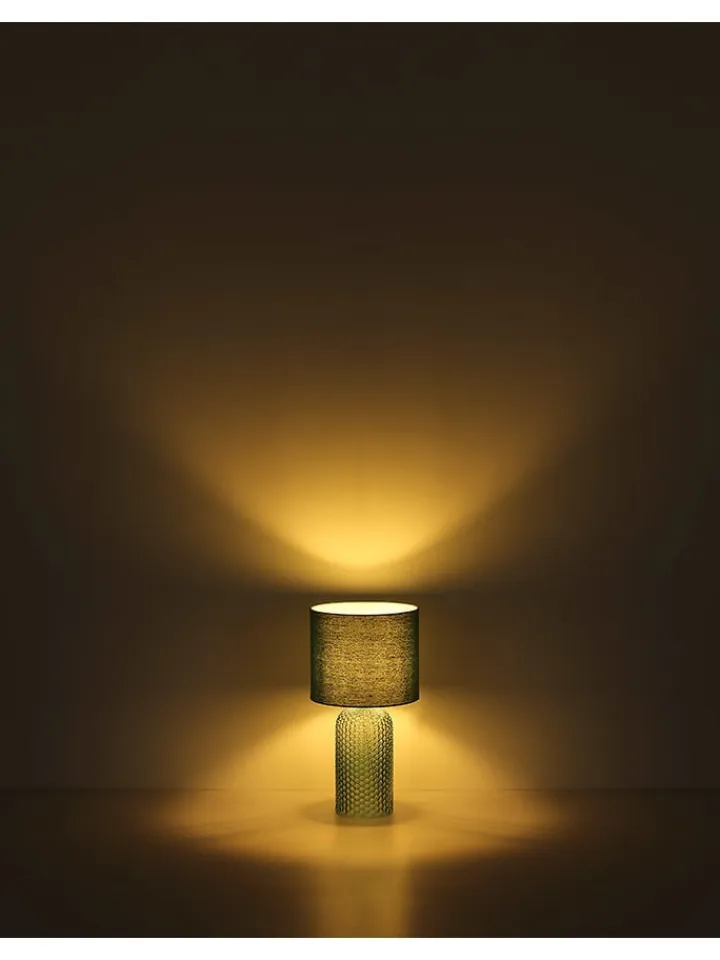 Globo lighting Tischleuchten<Tischleuchte "Sofia" in Petrol - (H)50 x Ø 26,5 cm