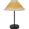 Beliani Stehleuchten<Tischleuchten MOMBA in Beige/Gelb/Schwarz - (W) 30 x (H) 40 x (L) 30 cm