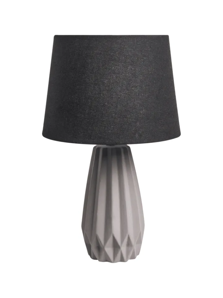 Beliani Stehleuchten<Tischleuchten MONTAGUA in Grau/Schwarz - (W) 28 x (H) 46 x (L) 28 cm