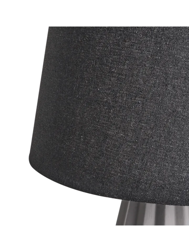 Beliani Stehleuchten<Tischleuchten MONTAGUA in Grau/Schwarz - (W) 28 x (H) 46 x (L) 28 cm