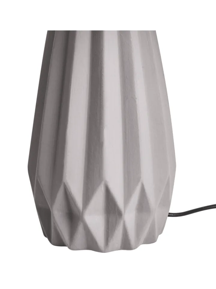 Beliani Stehleuchten<Tischleuchten MONTAGUA in Grau/Schwarz - (W) 28 x (H) 46 x (L) 28 cm