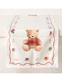 Boltze Küchentextilien|Tisch- & Küchentextilien<Tischläufer "Bailey" in Weiß/ Rot - (L)140 x (B)40 cm